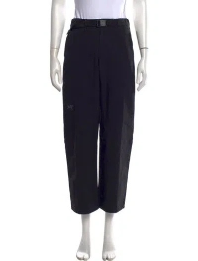 Pre-owned Arc'teryx Nylon Straight Leg Pants In Black