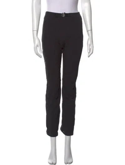 Pre-owned Arc'teryx Nylon Straight Leg Pants In Black
