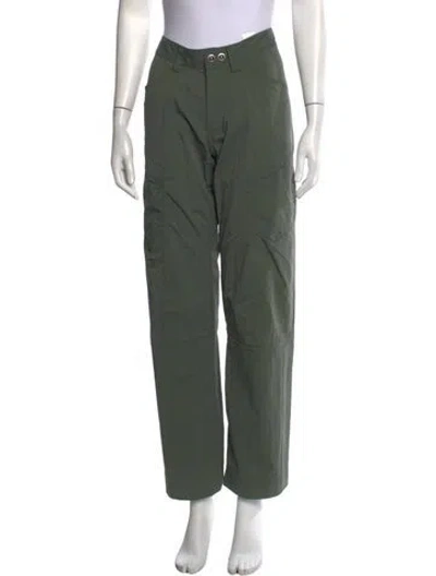 Pre-owned Arc'teryx Nylon Straight Leg Pants In Green