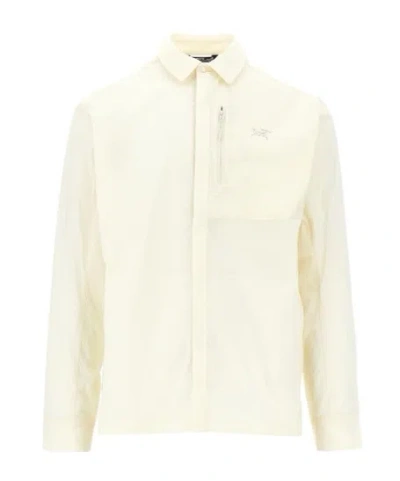 Arc'teryx Ossa Logo-print Overshirt In White