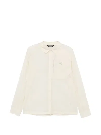 Arc'teryx Ossa Logo-print Overshirt In Yellow