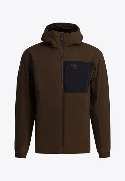 Arc'teryx Proton Windbreaker Jacket In Brown