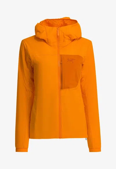 Arc'teryx Proton Windbreaker Jacket In Orange