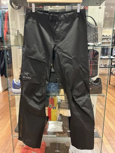 Pre-owned Arc'teryx Recco Gore Tex Waterproof Pant In Black