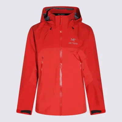 Arc'teryx Red Nylon Casual Jacket In Dynasty