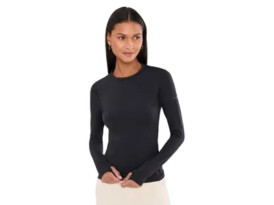 Arc'teryx Rho Crew Women's Clothing Black 1: Md, Polyester In Blue