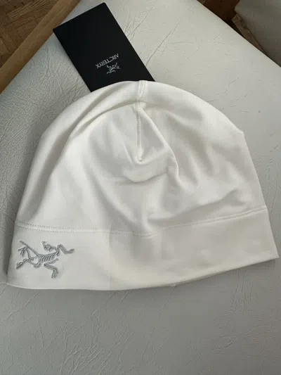 Pre-owned Arc'teryx Rho Toque Beanie Arctic Silk White - S/m Size
