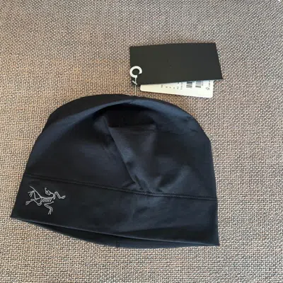 Pre-owned Arc'teryx Rho Toque Beanie Black - L/xl Size