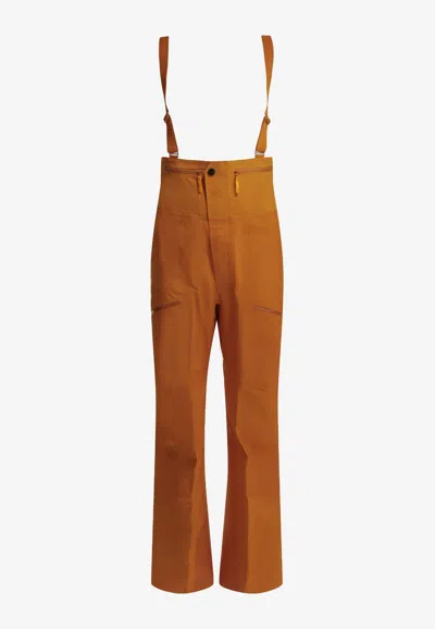Arc'teryx Rush Bib Gore-tex Pro Technical Pants In Brown