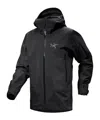 Arc'teryx Beta Hooded Windbreakers Jacket In Black