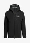 Arc'teryx Beta Hooded Windbreakers Jacket In Black