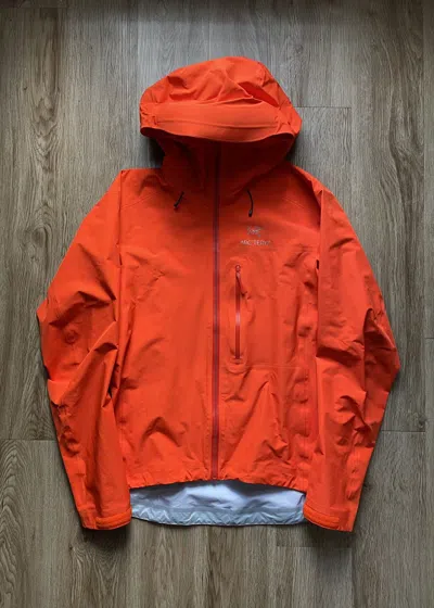 Pre-owned Arc'teryx Sample Alpha Fl Shell Jacket In Orange