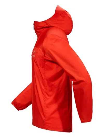 Arc'teryx Squamish Hooded Zip-front Jacket In Red