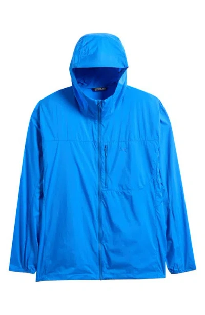 Arc'teryx Squamish Water Repellent Nylon Ripstop Hooded Jacket In Blue
