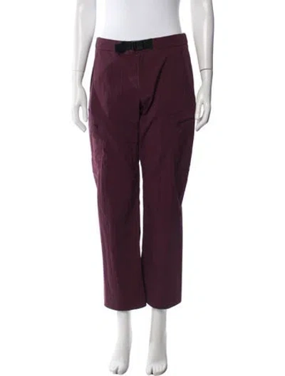 Pre-owned Arc'teryx Straight Leg Pants In Burgundy