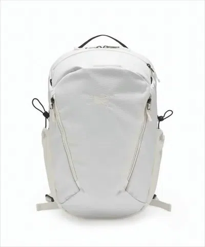 Arc'teryx Streamlined White Backpack With Padded Straps And Multiple Compartments