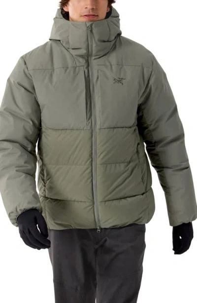 Arc'teryx Thorium Quilted 750 Fill Power Down Hooded Jacket In Multi