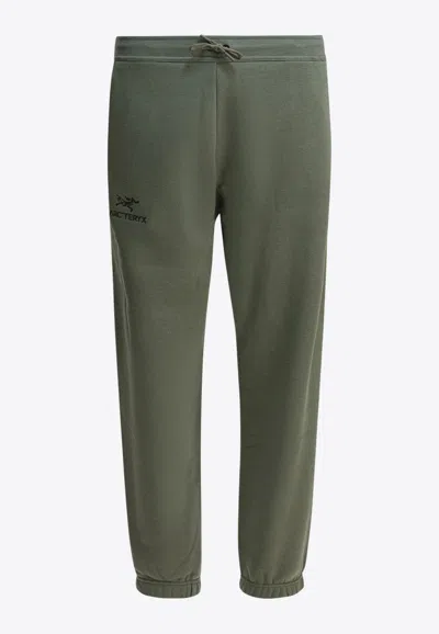 Arc'teryx Track Pants With Embroidered-logo In Green