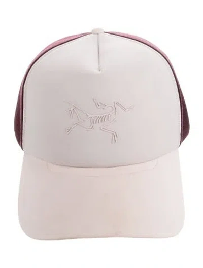 Pre-owned Arc'teryx Trucker Hat In Burgundy/neutrals