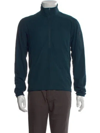 Pre-owned Arc'teryx Turtleneck Long Sleeve Polo Sweater In Green