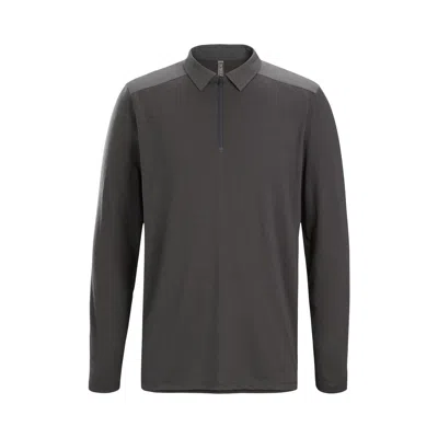Pre-owned Arc'teryx Veilance Frame Long-sleeve Polo 'penumbra' | Grey | Men's Size S