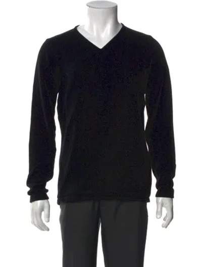 Pre-owned Arc'teryx V-neck Long Sleeve Henley In Black