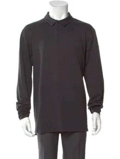 Pre-owned Arc'teryx V-neck Long Sleeve Polo Shirt In Gray