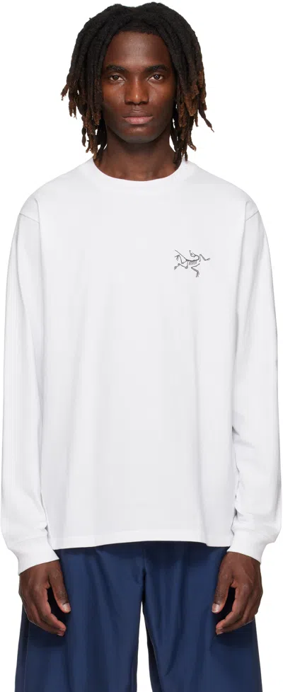 Arc'teryx White Kragg Cotton Ls T-shirt