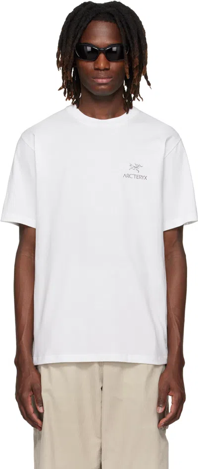 Arc'teryx White Kragg Sl Cotton Bird Word S/s T-shirt In Neutral