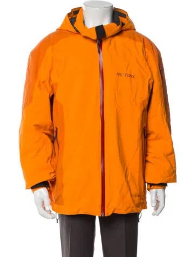Pre-owned Arc'teryx Windbreaker In Orange