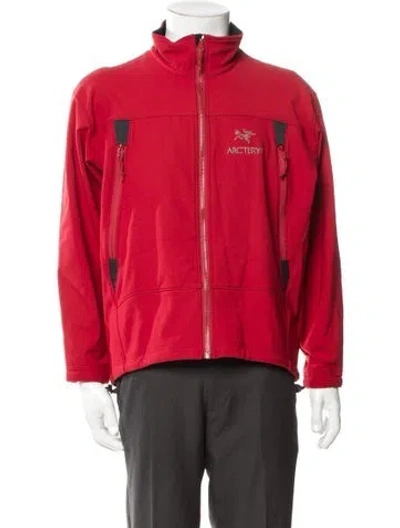 Pre-owned Arc'teryx Windbreaker In Red