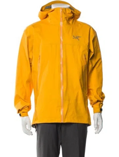 Pre-owned Arc'teryx Windbreaker In Yellow