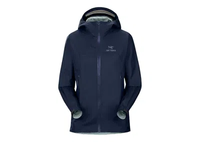 Pre-owned Arc'teryx Women's Beta Goretex Regular Fit Jacket In Black Sapphire In Blue