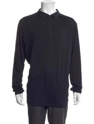 Pre-owned Arc'teryx Wool Collar Polo Shirt In Blue