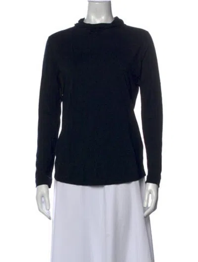 Pre-owned Arc'teryx Wool Cowl Neck Top In Black