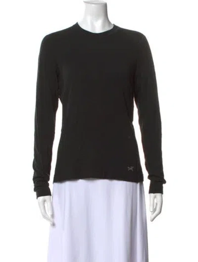 Pre-owned Arc'teryx Wool Crew Neck T-shirt In Black