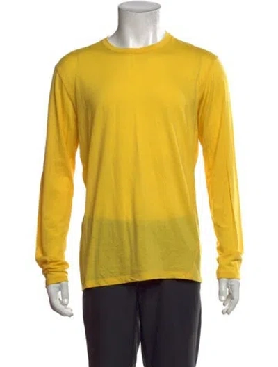 Pre-owned Arc'teryx Wool Crew Neck T-shirt In Yellow