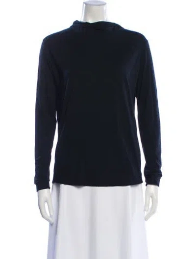 Pre-owned Arc'teryx Wool Mock Neck Top In Black