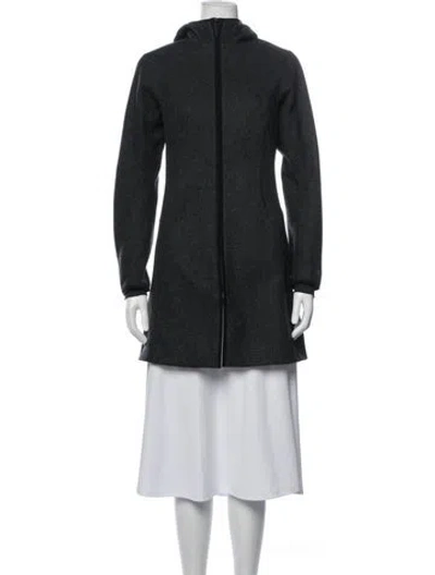 Pre-owned Arc'teryx Wool Performance Coat In Black