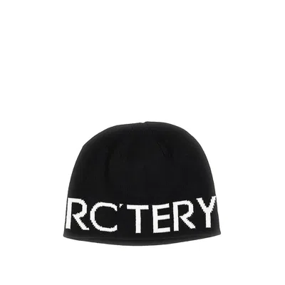 Arc'teryx 'word' Wool-blend Beanie Hat In Black