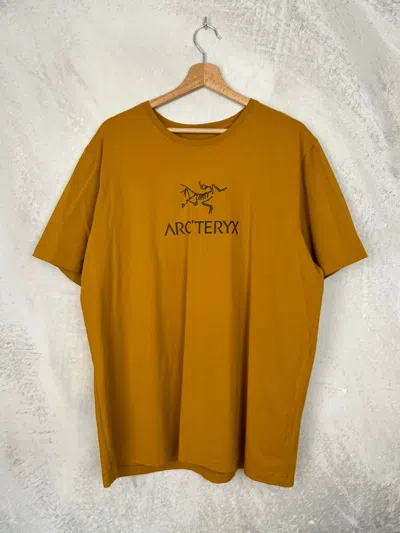 Pre-owned Arcteryx X Outdoor Life Arcteryx Logo Graphic Tee Gorpcore Outdoor 90's Y2k In Brown