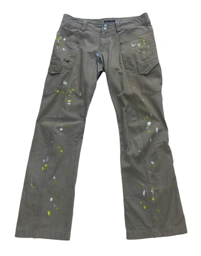 Pre-owned Arcteryx X Outdoor Life Extreme Arctreyx Cargo Custom Painted Flare Outdoor Pants In Brown