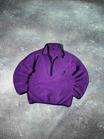Pre-owned Arcteryx X Outdoor Life Vintage Patagonia Fleeced Jacket Sweatshirt Halfzip Gorpcore In Purple