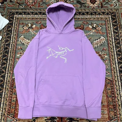 Pre-owned Arcteryx X Palace Arcteryx Pink Tri-ferg Hoodie Embroidered
