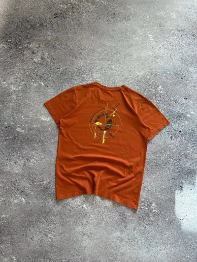 Pre-owned Arcteryx X Vintage Arc'teryx T Shirt Logo Gorpcore Mountain In Orange