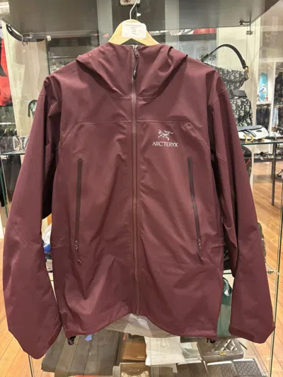 Pre-owned Arc'teryx Zeta Ar Shell Jacket In Red