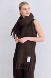 Arctic Fox & Co. Arctic Fox & Co The Reykjavik Fringe Scarf In Brown