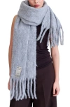 Arctic Fox & Co. Arctic Fox & Co The Reykjavik Fringe Scarf In Gray