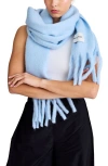 Arctic Fox & Co. Arctic Fox & Co The Stockholm Fringe Scarf In Blue