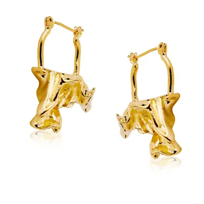 Arctic Fox & Co. Women's Arya Molten Gold Nugget Earrings